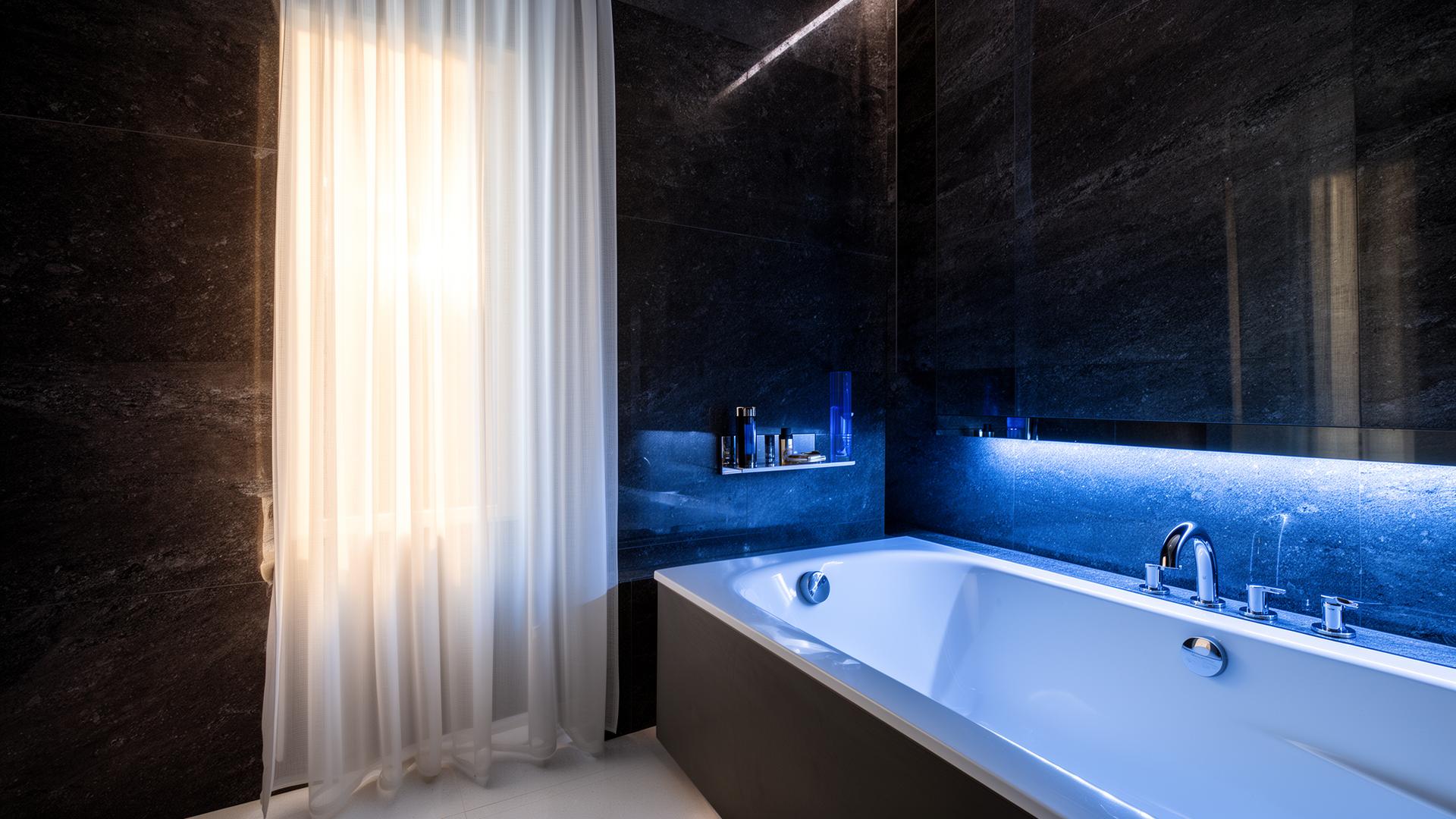 Pristine modern luxury bathroom